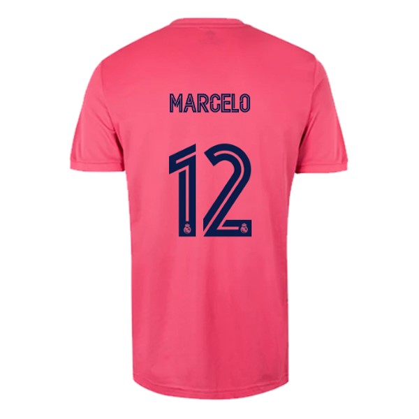 Camiseta Real Madrid Segunda equipo NO.12 Marcelo 2020-2021 Rosa